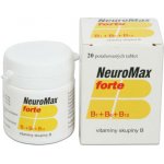 NEUROMAX FORTE POR 100MG/200MG/0,2MG TBL FLM 20 – Hledejceny.cz