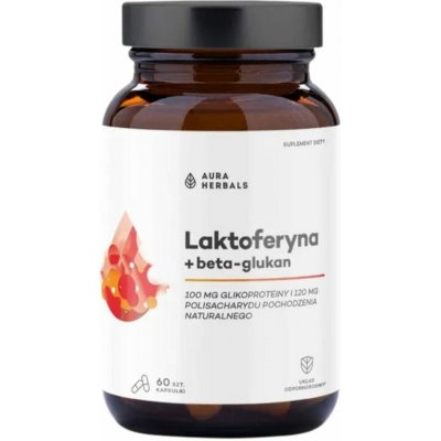 Aura Herbals Laktoferin + beta-glukan 60 kapslí – Hledejceny.cz