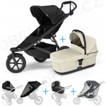 Thule Set 5v1 Urban Glide 3 Black 2024 + korba Soft beige + pláštěnky + ochranná síť – Sleviste.cz