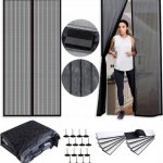 Pgum-Sill síť proti hmyzu do dveří 1x2,1/2,2m černá magnetická KLIK-KLAK – Sleviste.cz