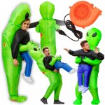 UFO mimozemšťan nafukovací převlek Halloween samonafukovací – Zboží Dáma