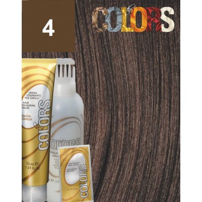 Colors Keratin Complex barva set 4 hnědá