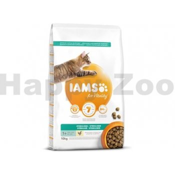 Iams for Vitality Cat Adult Sterilised Chicken 10 kg