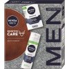 Kosmetická sada Nivea Men Sensitive Care voda po holení 100 ml + Nivea Men Sensitive pěna na holení 200 ml, kosmetická sada pro muže