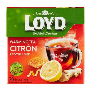 Loyd HOT Tea zázvor citrón med 20 x 2 g