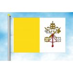 LIBEA, s.r.o. Vlajka Vatikánu Rozměr: 100×150 cm, Uchycení: Karabiny na stožár – Hledejceny.cz