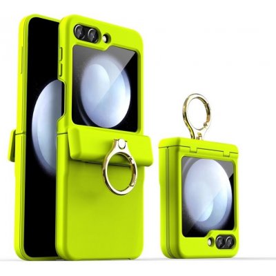 Levné Kryty Style Ring Case Samsung Galaxy Z Flip 5 žluté