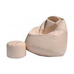 AGAMI Hruška XXXL objem 450 s podnožníkem eko kůže Béžová 2428591 – Zboží Dáma