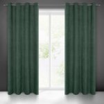 EUROFIRANY ZATEMŇOVACÍ ZÁVĚS NA KROUŽCÍCH MILO 140X250 CM ZELENÁ – Hledejceny.cz