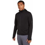 merino mikina s kapucí ICEBREAKER Mens 360 RealFleece Elem LS Z Hood Black – Zboží Dáma