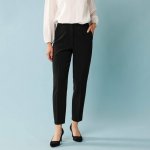 Cigaretové kalhoty pro menší postavu černá – Zboží Dáma