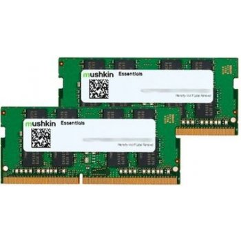Mushkin Essentials 32GB 2x16GB 2400MHz SO-DIMM DDR4 CL17 1.2V MES4S240HF16GX2