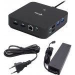 i-Tec USB-C DP Dual HDMI Docking Station with Power Delivery 100 W + i-Tec Universal Charger 100W C31TRIVIDPRO100W – Zboží Živě