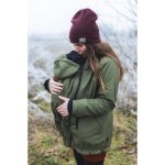 Shara Softshellová parka 3v1 -těhotenská vsadka nosící vsadka s hladítky oliva oliva – Hledejceny.cz