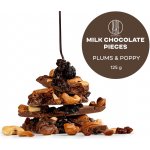 BrainMax Pure Lámaná čokoláda mléčná švestky a mák BIO 125 g – Zboží Mobilmania