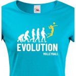Dámské tričko Evolution volleyball Modrá – Zboží Dáma