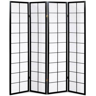 Autronic Paraván 4 dílný EF-E804 BK – Zboží Dáma