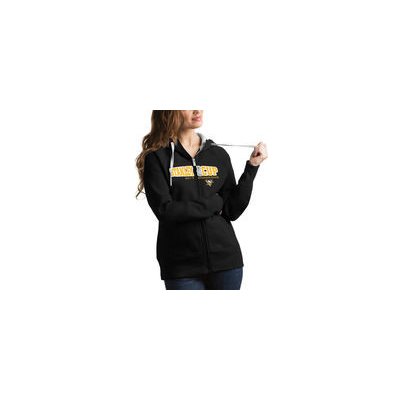 Champion Pittsburgh Penguins Antigua Women's 2017 Stanley Cup s Tempo Quarter Zip Pullover Desert Dry Jacket Black/Gold – Zboží Mobilmania