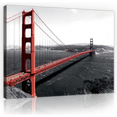 Postershop Obraz na plátně: Golden Gate Bridge (1) - 75x100 cm – Zbozi.Blesk.cz