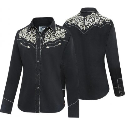 Stars & Stripes Košile westernová Holly dámská černá – Hledejceny.cz