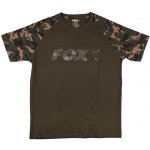 Fox Khaki Camo Raglan Chest Print T Shirt – Zboží Dáma