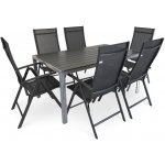 Rauman Zahradní sestava Alvero, obdélník - 6 míst, černá – Zboží Dáma