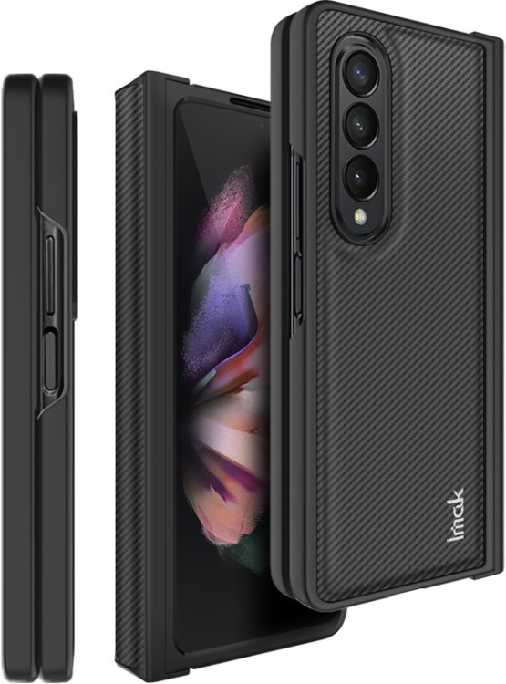 Pouzdro IMAK CARBON Ochranné Samsung Galaxy Z Fold4 5G černé