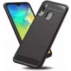 Pouzdro a kryt na mobilní telefon Samsung Coolcase Carbon Samsung Galaxy A20e Černé