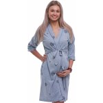 Lehký župan do porodnice na kojení 1G0674 šedá – Hledejceny.cz