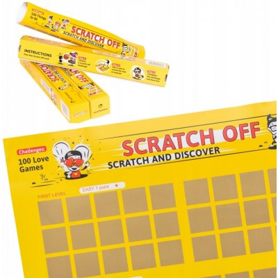 Stírací Plakát stírací los pro páry A2 - 100 her lásky – Zboží Mobilmania