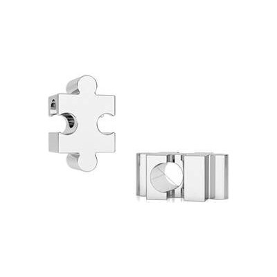 Nubis Stříbrný přívěšek korálek PUZZLE NB 8017 – Zboží Dáma