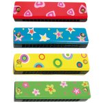 Drewmax dřevěná foukací harmonika červená I – Zboží Dáma