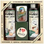 Bohemia Gifts Pivrnec gel 250 ml + šampon 250 ml + mýdlo 70 g + button dárková sada – Zbozi.Blesk.cz