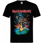 tričko Iron Maiden Eruption over Scandinavia Černá – Sleviste.cz