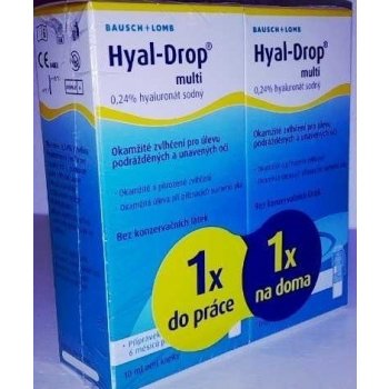 Bausch & Lomb Hyal Drop multi speciální balení 2 x 10 ml