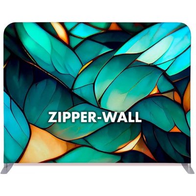 Jansen Display Rovná textilní reklamní stěna Zipper-Wall Straight Basic 200 x 150 cm – Zboží Živě