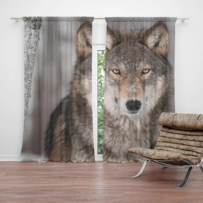 Závěsy Vlk 2: 2 ks - 140x250 cm - Sablio – Hledejceny.cz