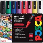 Uni Posca PC-5M 1,8 sada 8 ks mix základních barev – Zboží Živě