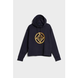 Gant D2. ROPE ICON HOODIE modrá