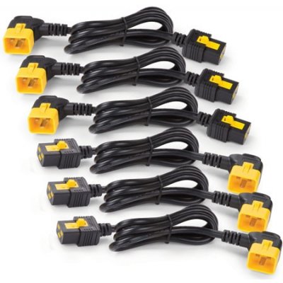 APC AP8712R Power Cord Kit (6 ea), Locking, C19 to C20 (90 Degree), 0,6m – Zboží Živě