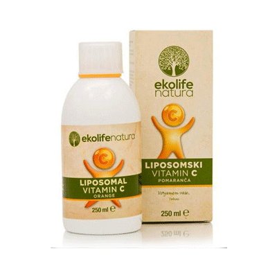 Ekolife Natura Liposomal Vitamin C 500mg 250ml pomeranč (Lipozomální vitamín C)