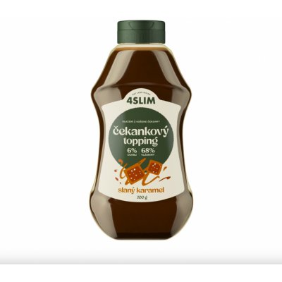4slim Čekankový topping slaný karamel 700 g – Zboží Dáma