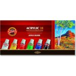 Sada akrylových barev Koh-i-noor 10 x 16 ml – Zboží Mobilmania
