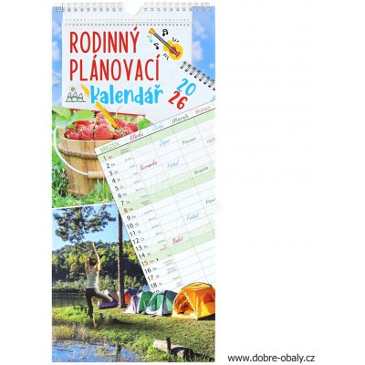 Nástěnný rodinný plánovací 2026 – Zboží Mobilmania