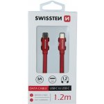 Swissten 71527206 USB-C/USB-C, 1,2m, červený – Hledejceny.cz