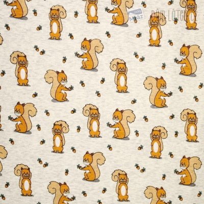 Teplákovina alpen fleece / warmkeeper se zvířátky – Zboží Mobilmania