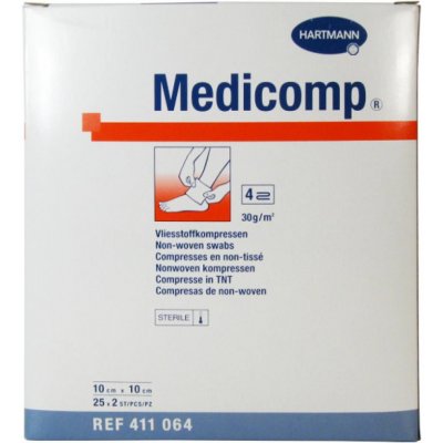 Medicomp Kompres sterilní 10 x 10 cm 25 x 2 ks – Hledejceny.cz