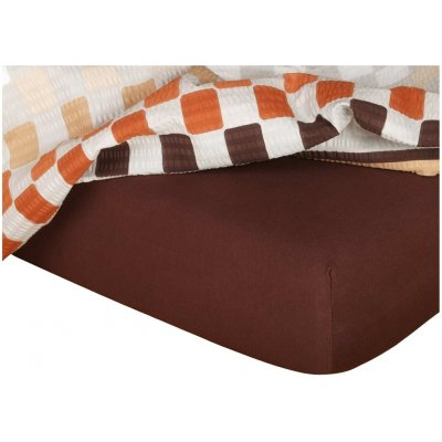 Dadka prostěradlo jersey tmavě hnědé 90x200x20 – Hledejceny.cz