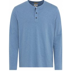 Camel Active tričko HENLEY 1 1 ARM modré