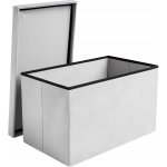 Ruhhy 25994 Taburet skládací látkový, 80 kg, 60 x 30 x 30 cm, světle šedá – Hledejceny.cz